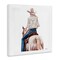 Stupell Industries Glam Girl on White Horse Canvas Wall Art Design by Amanda Greenwood